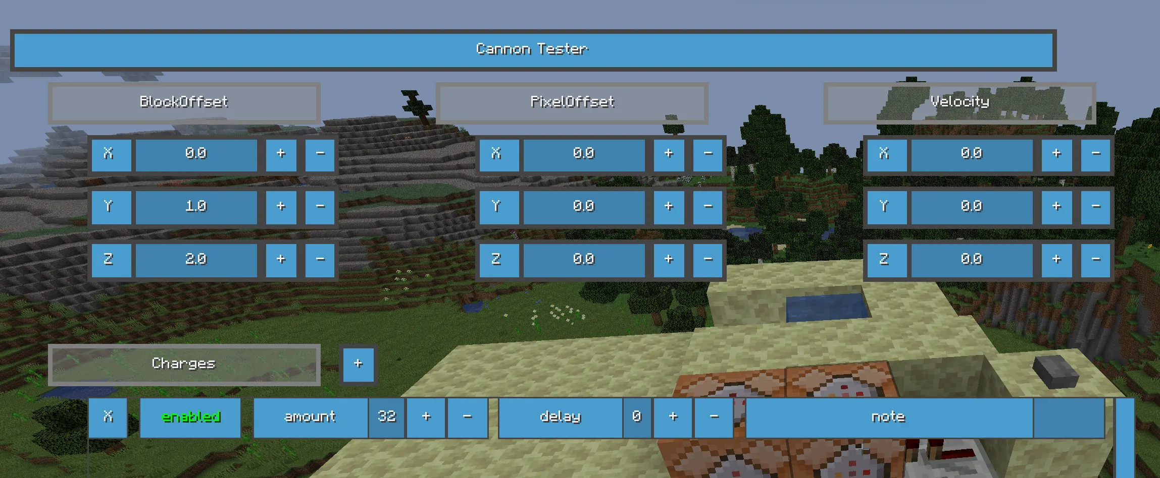 image showing the tester gui for propellant