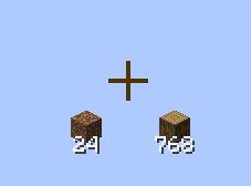 image showing how item counts are rendered near the cross-hair